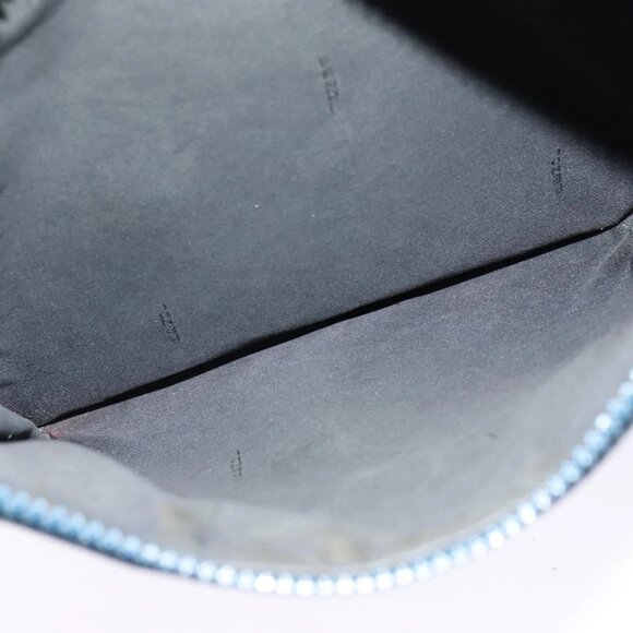 FENDI Zucca Canvas Shoulder Bag PVC Blue Silver Auth bs28711 - Picture 13 of 16